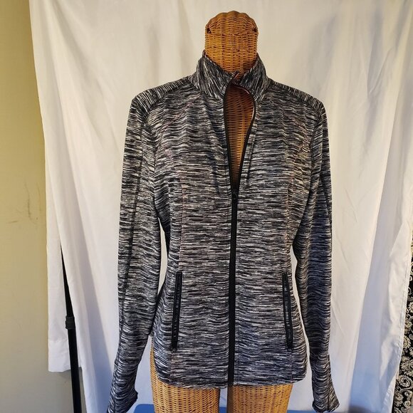 Maurices Jackets & Blazers - Maurice's Women's Activewear Jacket - Size L - Black/White/Pink
